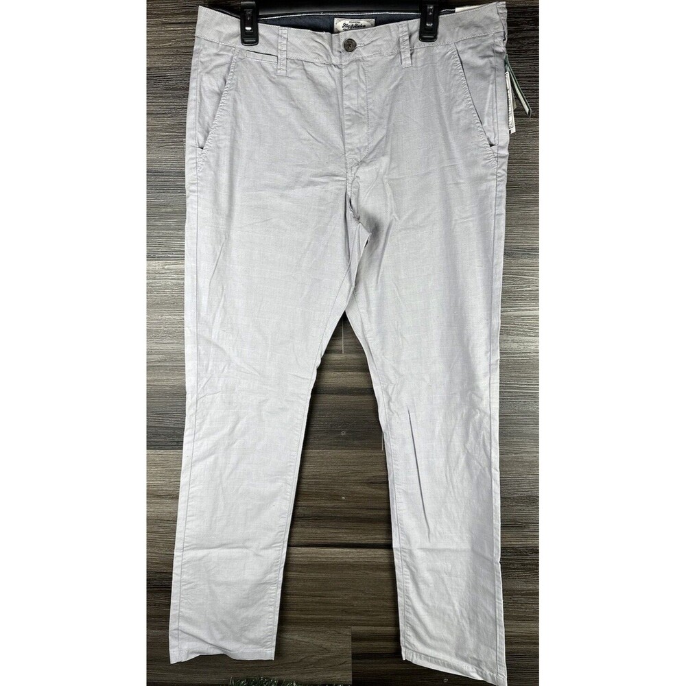 Flag & Anthem Mens Oakland‎ Slim Chino Pants Gray Stretch - Sz 36 x 34